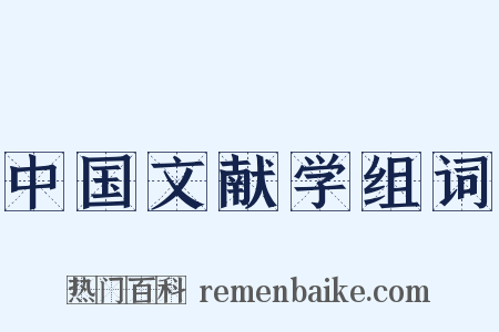 中国文献学组词是什么意思的图片